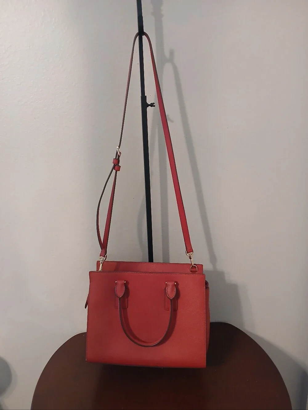 Kate Spade Cameron Saffiano red leather